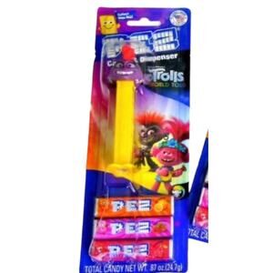 NEW TROLLS World Tour Queen Barb PEZ DISPENSER + 3 Packs PEZ CANDY New Package!